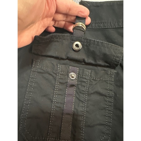 White House Black Market Black Cropped Cargo Pants Womens Size 6 - Picture 5 of 8